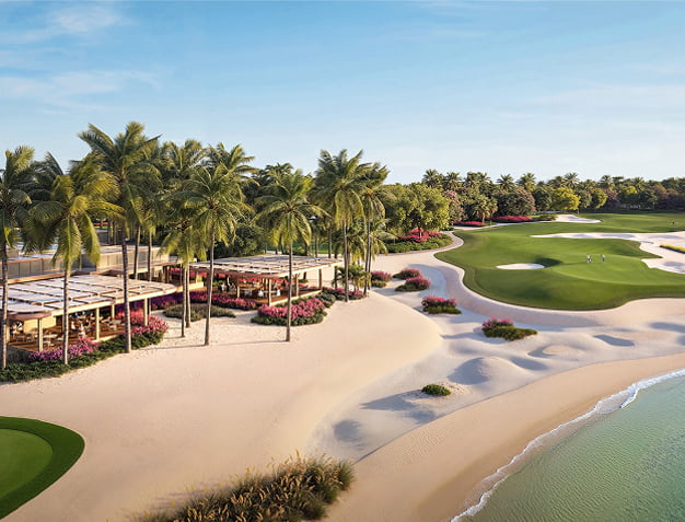 Clubhouse and practice area